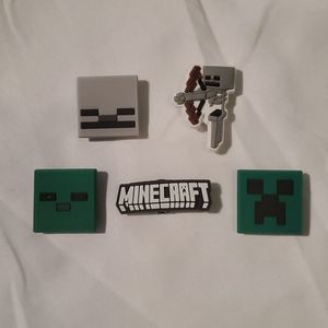 NEW 5 PIECE MINECRAFT CROC CHARM JIBBITZ